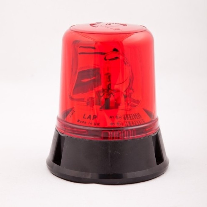 Girofar rosu rotativ 12V cu prindere in 3 puncte